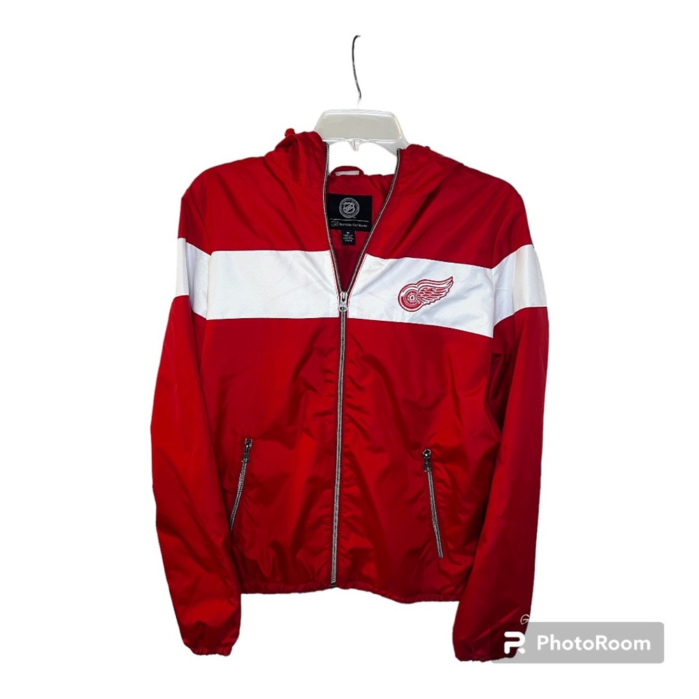 COPY - NHL Detroit Red Wings Ladies Hoodie Zipped Windbreaker, Size M